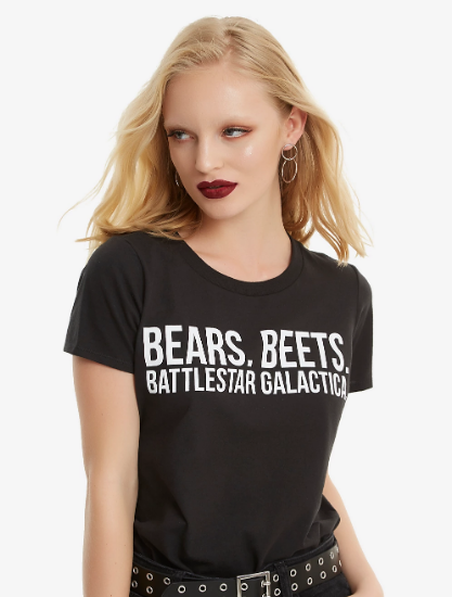 bears beets battlestar galactica shirt